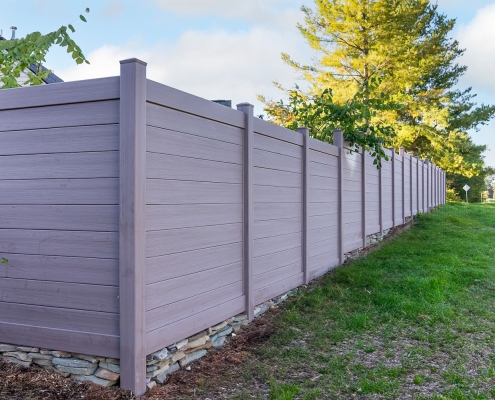 Brookline Weathered Blend Fence