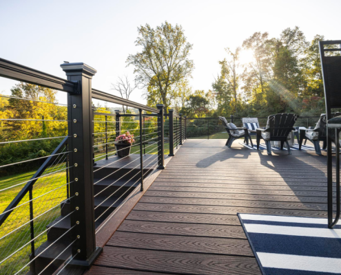 Horizontal cable railing from Keylink